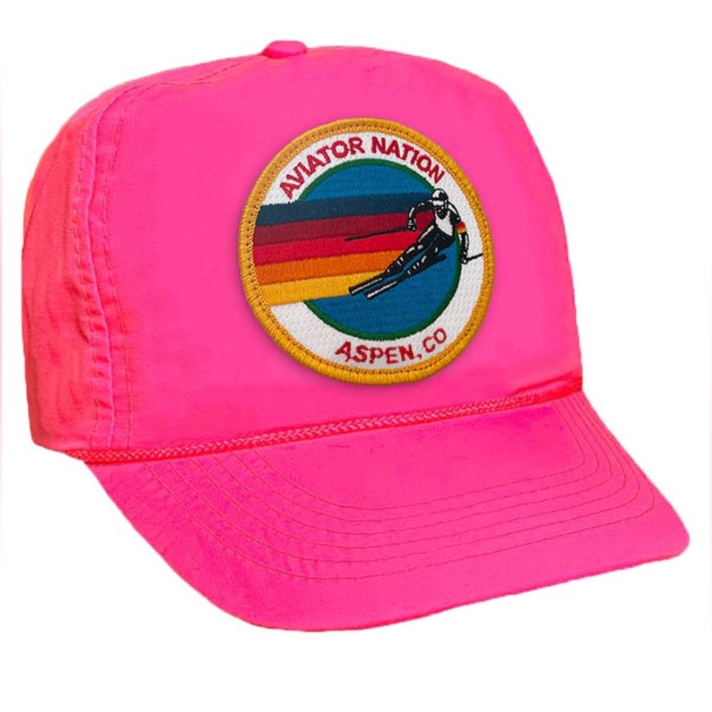 Rare AVIATOR NATION never worn FUCHSIA pink trucker hat. In perfect condition.